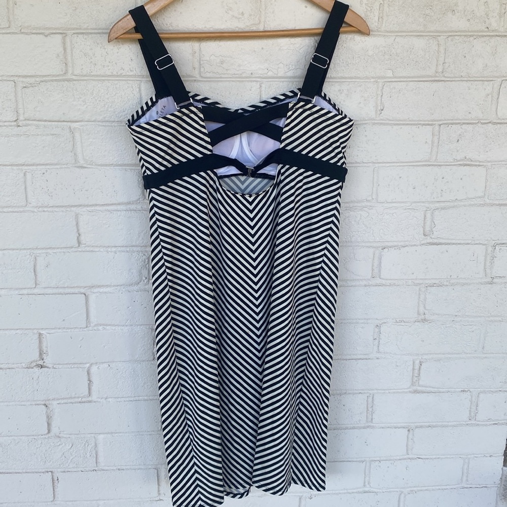 Athleta Stripe Pura Swim Dress - Picture 4 of 8